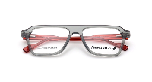 Image 4 of Grey Rectangle Eyeglasses for Men and Women from Fastrack Available at Fastrack Eyewear
