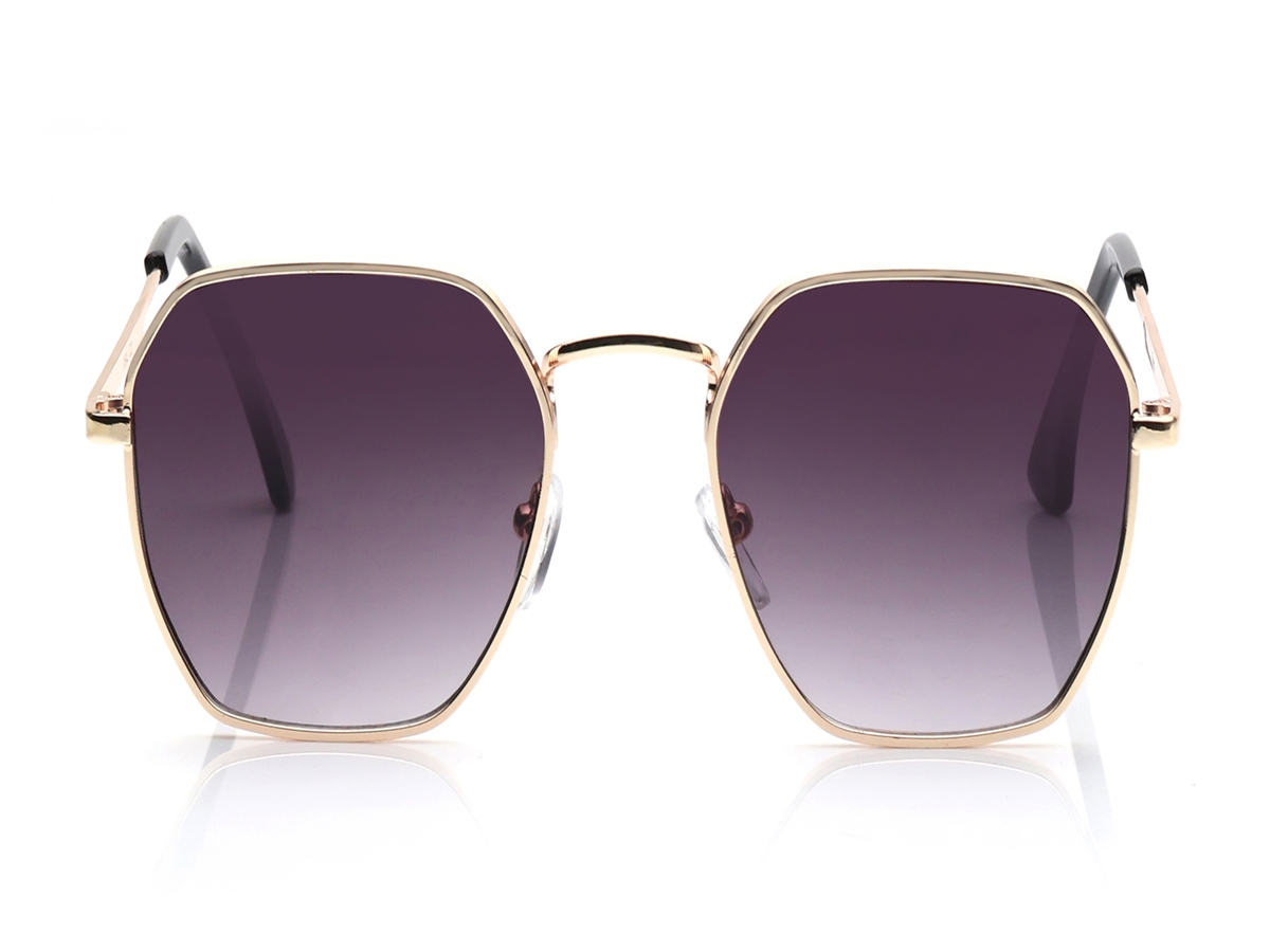 ?Purple Hexagonal Polarized Sunglasses for Men and Women Tiwi Hexagon – Hexagonal Acetate Frame main image 4