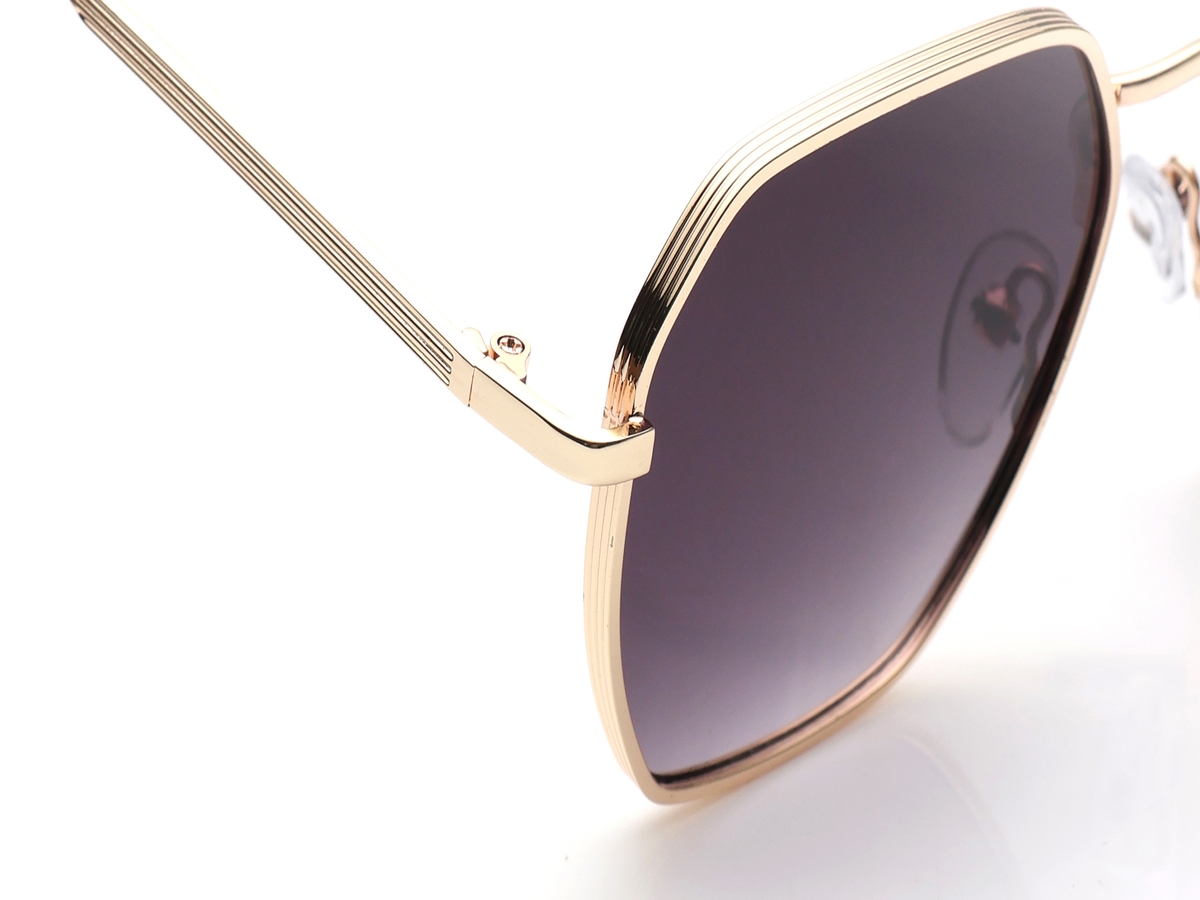 Purple Hexagon Sunglasses for Men and Women available online  display picture 3