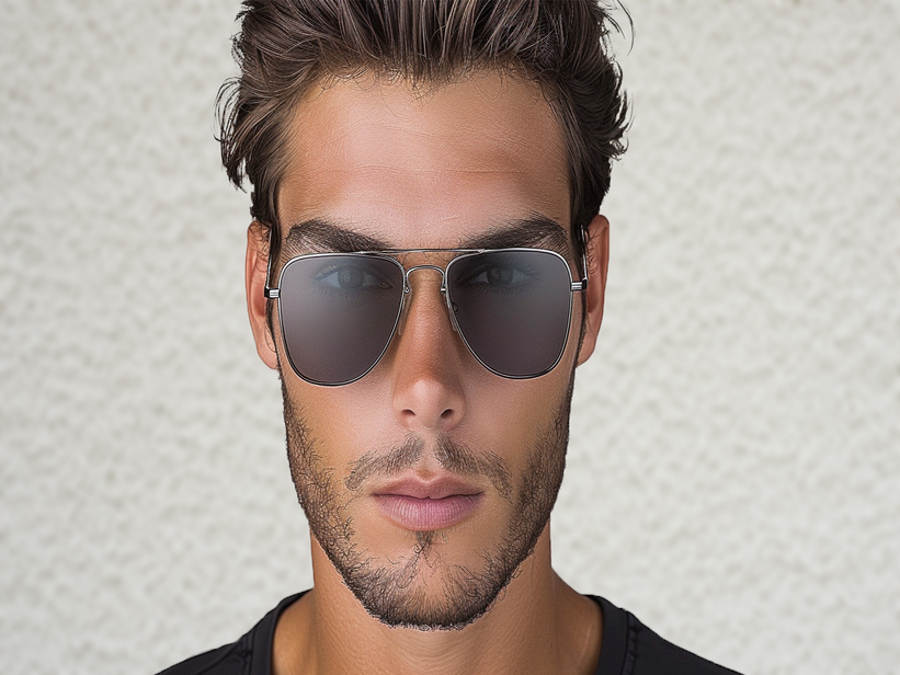 Grey Navigator Sunglasses for Men and Women available online at
