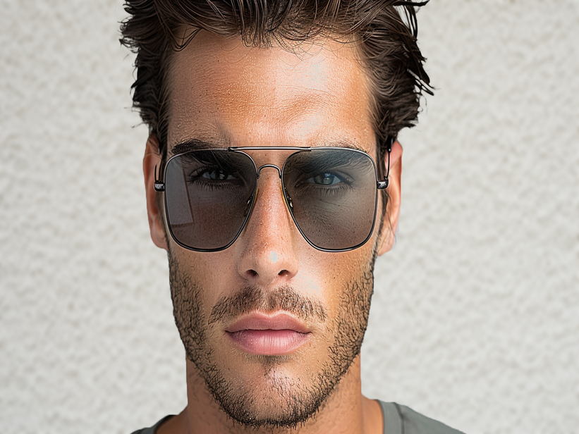 Grey Navigator Sunglasses for Men and Women available online at