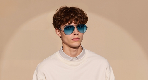 Image 8 of Green Aviator Sunglasses for Men and Women from Fastrack Available at Fastrack Eyewear