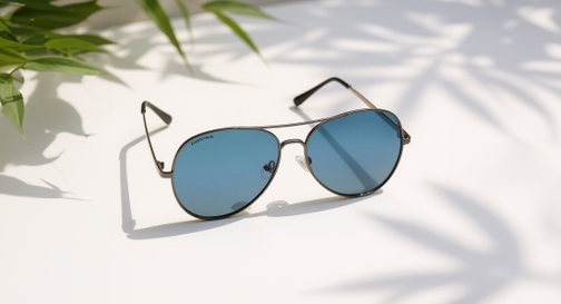 Image 1 of Green Aviator Sunglasses for Men and Women from Fastrack Available at Fastrack Eyewear