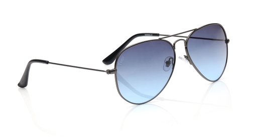 Image 2 of Blue Aviator Sunglasses for Men and Women from Tees By Fastrack Available at Fastrack Eyewear