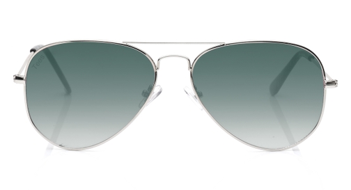 Image 1 of Green Aviator Sunglasses for Men and Women from Tees By Fastrack Available at Fastrack Eyewear