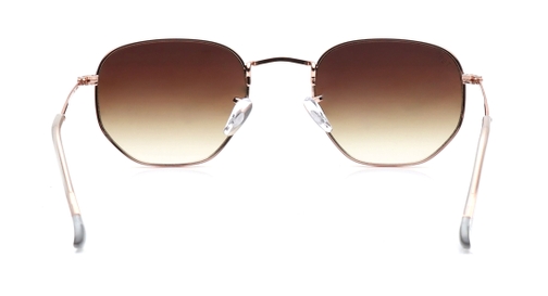 Image 5 of Brown Hexagon Sunglasses for Men and Women from Tees By Fastrack Available at Fastrack Eyewear