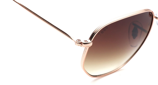 Image 6 of Brown Hexagon Sunglasses for Men and Women from Tees By Fastrack Available at Fastrack Eyewear
