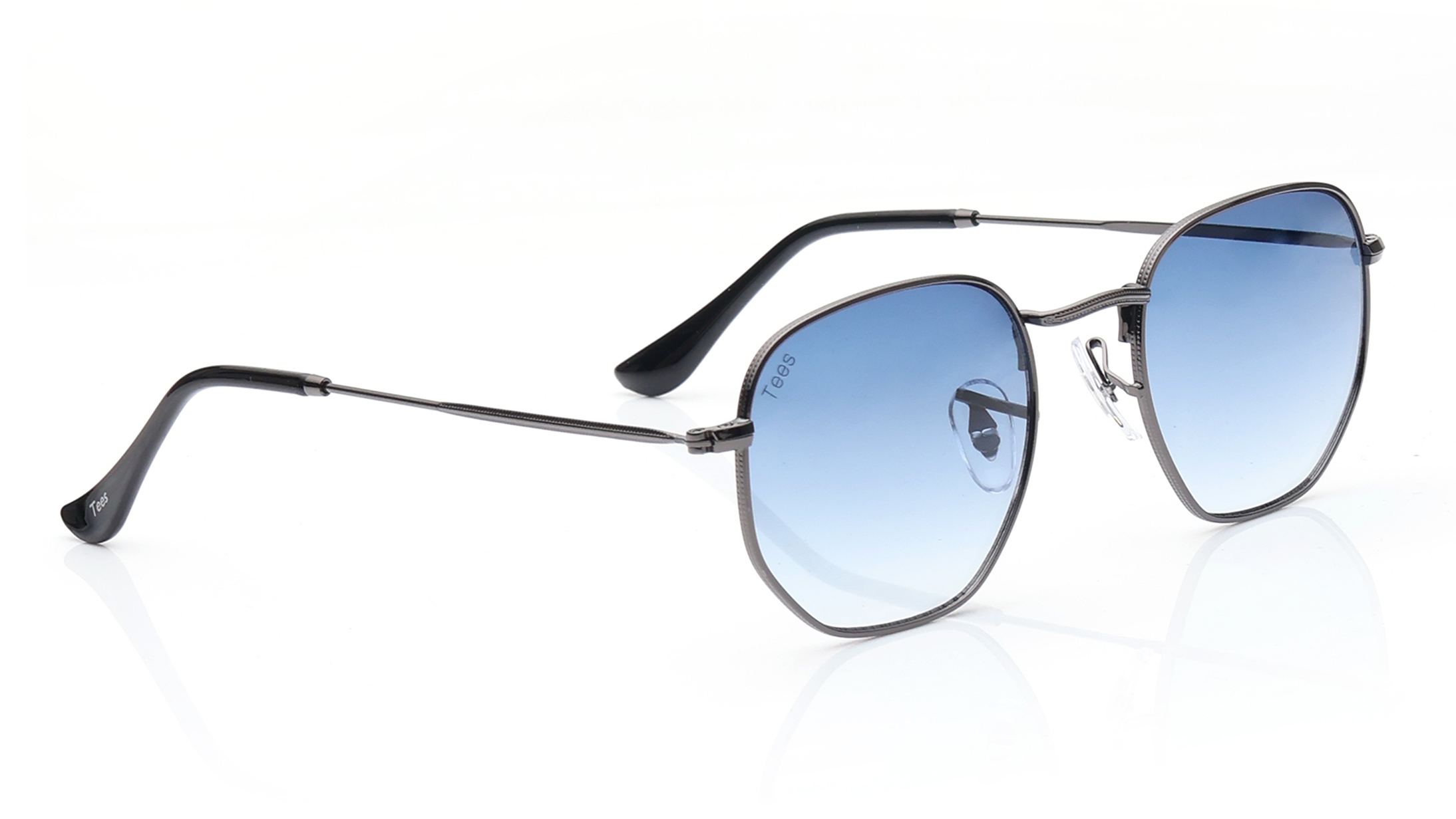 Blue Hexagon Sunglasses for Men and Women available online at