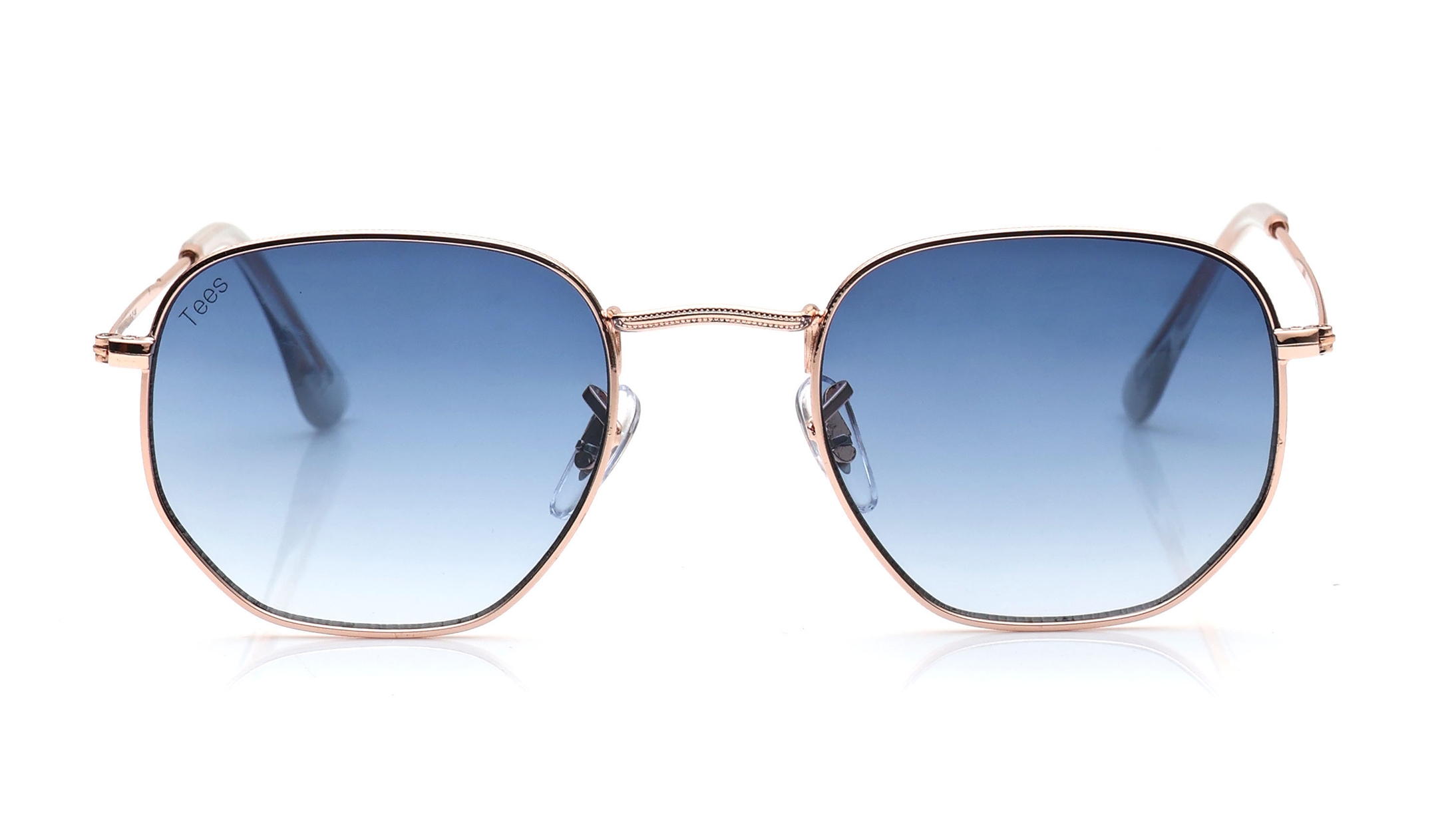 Blue Hexagon Sunglasses for Men and Women available online at