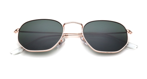 Image 7 of Green Hexagon Sunglasses for Men and Women from Tees By Fastrack Available at Fastrack Eyewear