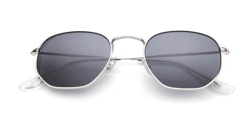 Image 7 of Grey Hexagon Sunglasses for Men and Women from Tees By Fastrack Available at Fastrack Eyewear