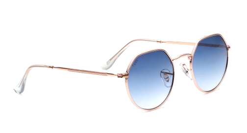 Image 3 of Blue Round Sunglasses for Men and Women from Tees By Fastrack Available at Fastrack Eyewear