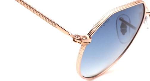 Image 6 of Blue Round Sunglasses for Men and Women from Tees By Fastrack Available at Fastrack Eyewear