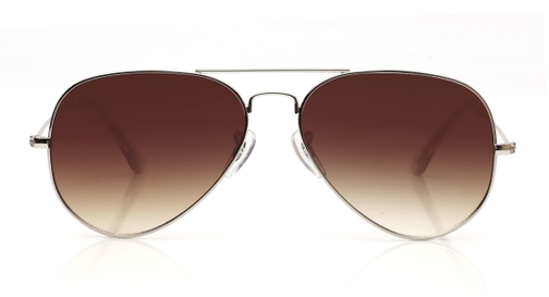 Image 2 of Brown Aviator Sunglasses for Men and Women from Tees By Fastrack Available at Fastrack Eyewear