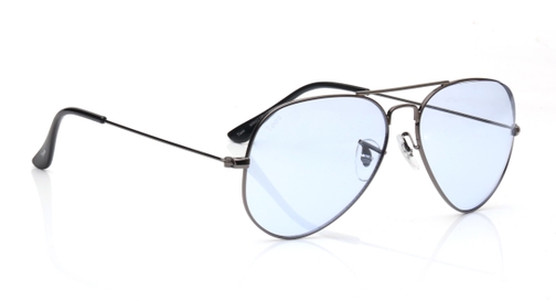 Image 2 of Blue Aviator Sunglasses for Men and Women from Tees By Fastrack Available at Fastrack Eyewear