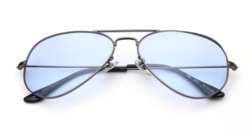 Image 6 of Blue Aviator Sunglasses for Men and Women from Tees By Fastrack Available at Fastrack Eyewear