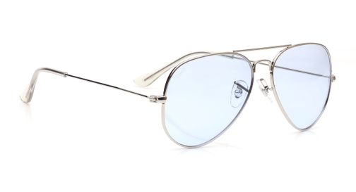 Image 3 of Blue Aviator Sunglasses for Men and Women from Tees By Fastrack Available at Fastrack Eyewear