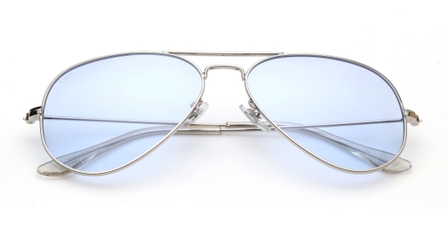 Image 7 of Blue Aviator Sunglasses for Men and Women from Tees By Fastrack Available at Fastrack Eyewear