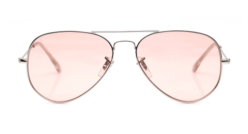 Image 2 of Pink Aviator Sunglasses for Men and Women from Tees By Fastrack Available at Fastrack Eyewear