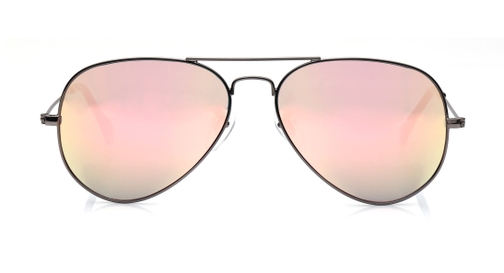 Image 1 of Pink Aviator Sunglasses for Men and Women from Tees By Fastrack Available at Fastrack Eyewear