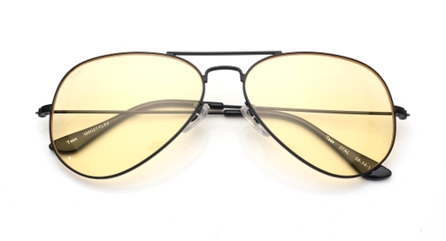 Image 6 of Yellow Aviator Sunglasses for Men and Women from Tees By Fastrack Available at Fastrack Eyewear