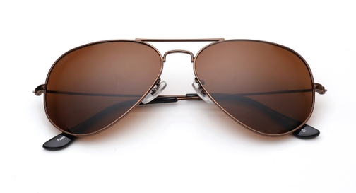 Image 7 of Brown Aviator Sunglasses for Men and Women from Tees By Fastrack Available at Fastrack Eyewear