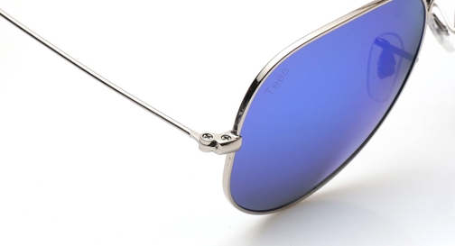 Image 6 of Blue Aviator Sunglasses for Men and Women from Tees By Fastrack Available at Fastrack Eyewear