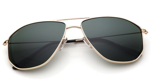 Image 7 of Green Aviator Sunglasses for Men and Women from Tees By Fastrack Available at Fastrack Eyewear