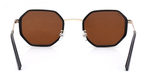 Image 5 of Brown Hexagon Sunglasses for Men and Women from Tees By Fastrack Available at Fastrack Eyewear