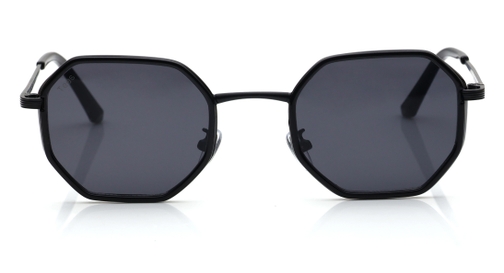 Image 1 of Grey Hexagon Sunglasses for Men and Women from Tees By Fastrack Available at Fastrack Eyewear