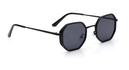 Image 2 of Grey Hexagon Sunglasses for Men and Women from Tees By Fastrack Available at Fastrack Eyewear