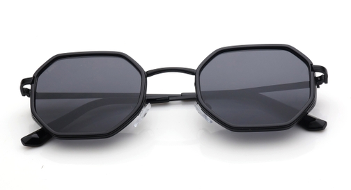 Image 6 of Grey Hexagon Sunglasses for Men and Women from Tees By Fastrack Available at Fastrack Eyewear