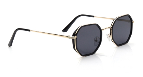 Image 3 of Grey Hexagon Sunglasses for Men and Women from Tees By Fastrack Available at Fastrack Eyewear