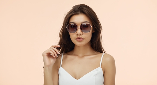 Image 9 of Grey Square Sunglasses for Men and Women from Tees By Fastrack Available at Fastrack Eyewear