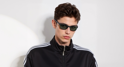 Image 10 of Green Wayfarer Sunglasses for Men and Women from Fastrack Available at Fastrack Eyewear