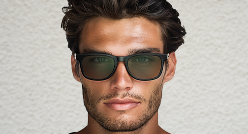 Image 1 of Green Wayfarer Sunglasses for Men from Fastrack Available at Fastrack Eyewear