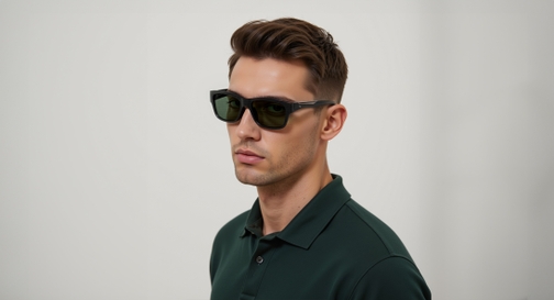 Image 6 of Green Square Sunglasses for Men from Fastrack Available at Fastrack Eyewear