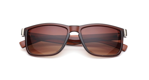 Image 6 of Brown Wayfarer Sunglasses for Men and Women from Tees By Fastrack Available at Fastrack Eyewear
