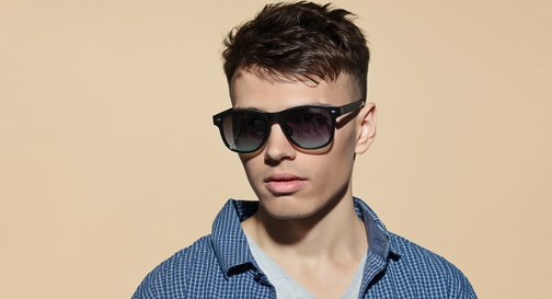 Image 8 of Grey Wayfarer Sunglasses for Men and Women from Tees By Fastrack Available at Fastrack Eyewear