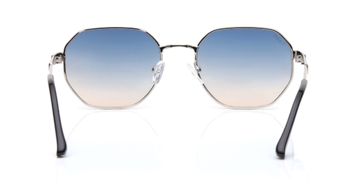 Image 4 of Blue and Pink Geometric Sunglasses for Men and Women from Tees By Fastrack Available at Fastrack Eyewear