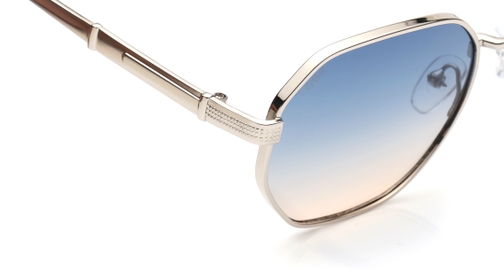 Image 3 of Blue and Pink Geometric Sunglasses for Men and Women from Tees By Fastrack Available at Fastrack Eyewear