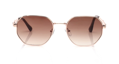 Image 2 of Brown Geometric Sunglasses for Men and Women from Tees By Fastrack Available at Fastrack Eyewear