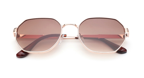 Image 6 of Brown Geometric Sunglasses for Men and Women from Tees By Fastrack Available at Fastrack Eyewear