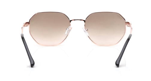 Image 4 of Brown and Pink Geometric Sunglasses for Men and Women from Tees By Fastrack Available at Fastrack Eyewear