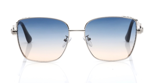 Image 2 of Blue and Pink Geometric Sunglasses for Men and Women from Tees By Fastrack Available at Fastrack Eyewear
