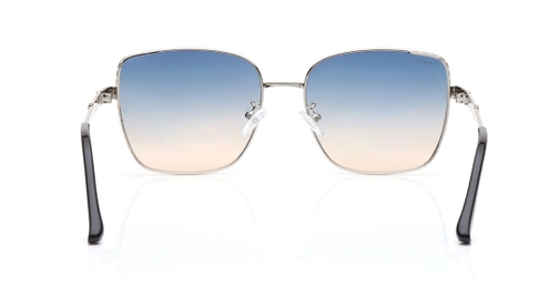 Image 4 of Blue and Pink Geometric Sunglasses for Men and Women from Tees By Fastrack Available at Fastrack Eyewear