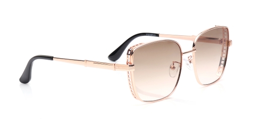 Image 3 of Brown and Pink Geometric Sunglasses for Men and Women from Tees By Fastrack Available at Fastrack Eyewear