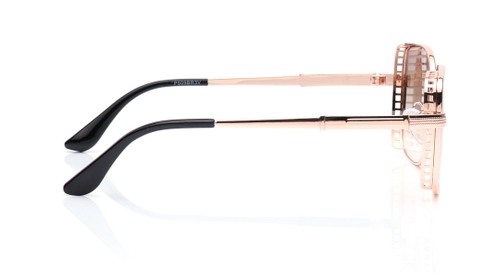 Image 6 of Brown and Pink Geometric Sunglasses for Men and Women from Tees By Fastrack Available at Fastrack Eyewear