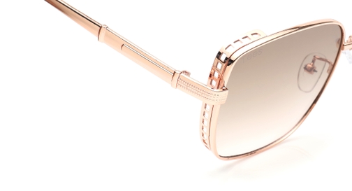 Image 4 of Brown and Pink Geometric Sunglasses for Men and Women from Tees By Fastrack Available at Fastrack Eyewear