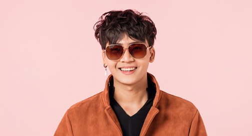 Image 9 of Brown and Pink Geometric Sunglasses for Men and Women from Tees By Fastrack Available at Fastrack Eyewear